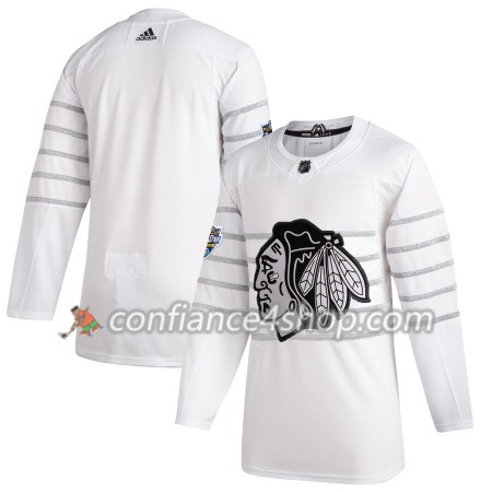 Adidas Maillot de Hockey Chicago Blackhawks Blank Blanc 2020 NHL All-Star Authentic - Homme